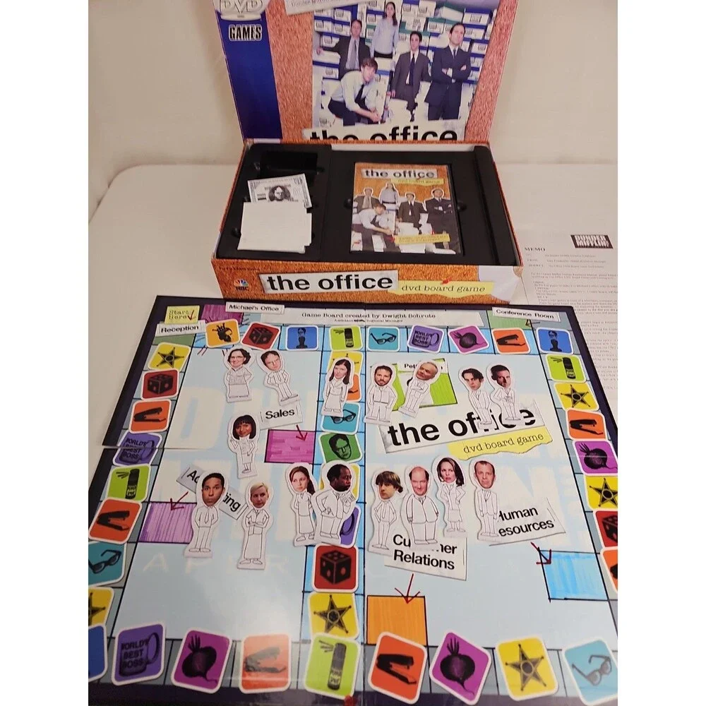 The Office DVD Board Game NBC Dunder Mifflin Complete 2-6 Players Adult
